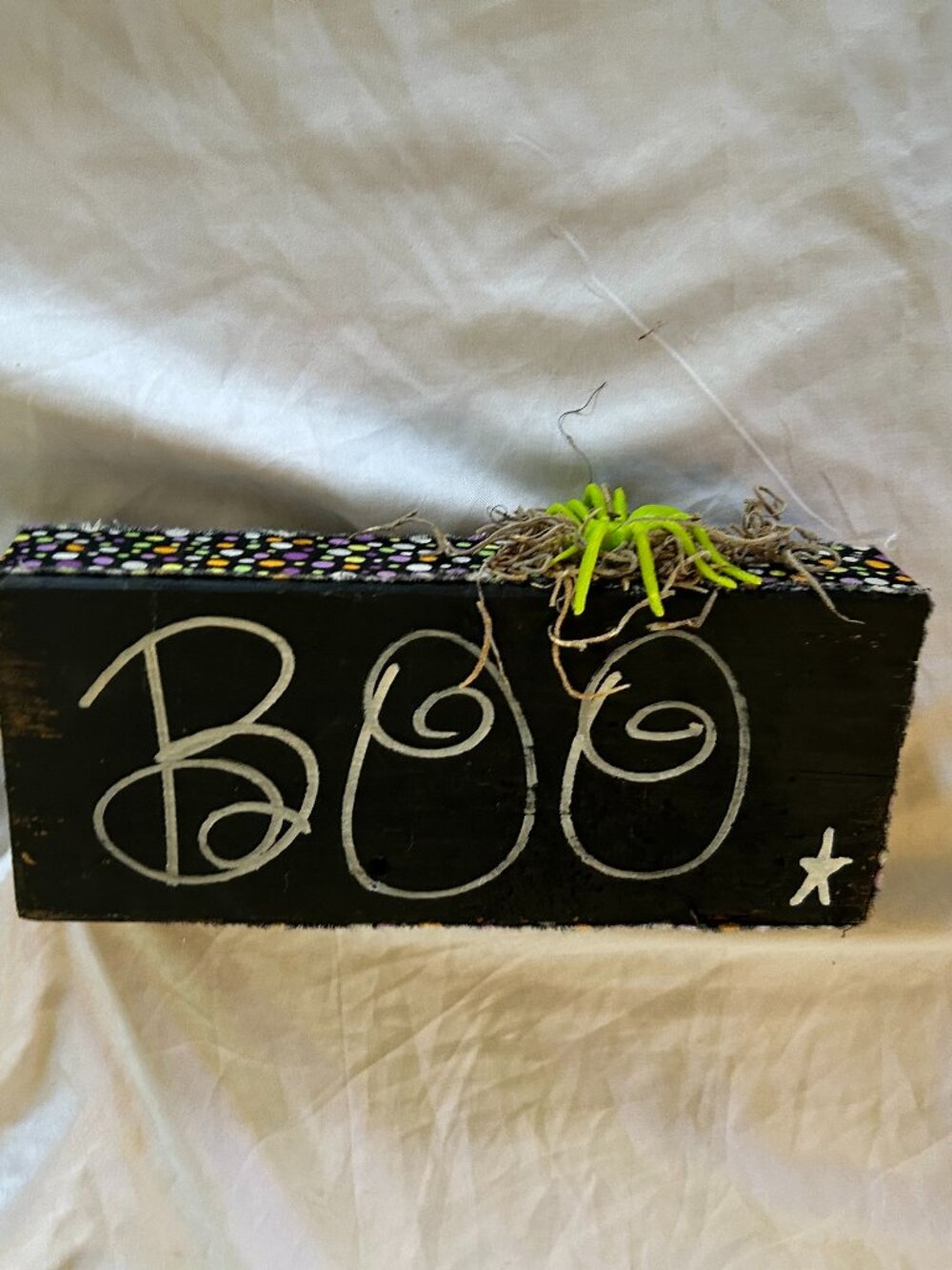 8" long halloween primtive handmade decor decoration accent spider